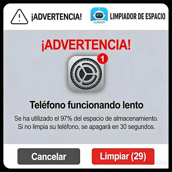 Кадр рекламы Optimal Cleaner App