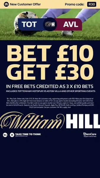 Кадр рекламы William Hill
