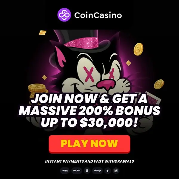 Кадр рекламы CoinCasino