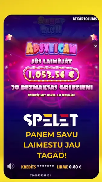 Кадр рекламы Speles Latvija
