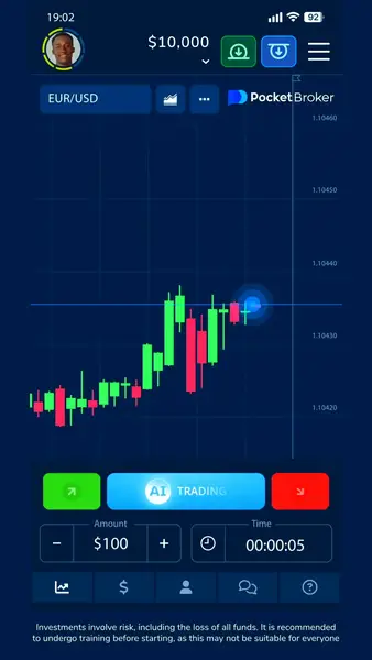 Кадр рекламы Pocket Option