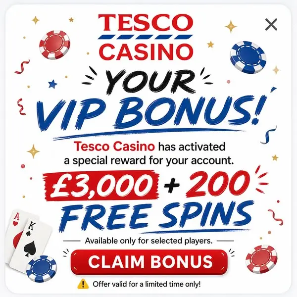 Кадр рекламы Tesco Slots