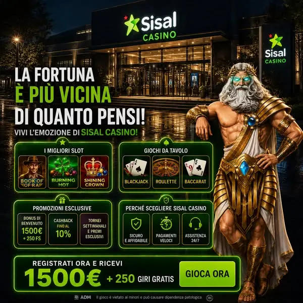 Кадр рекламы Sisal Casino