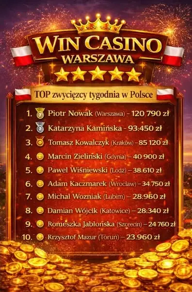 Кадр рекламы Win Casino Warszawa