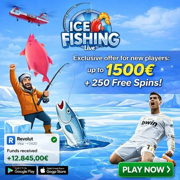 Кадр рекламы Ice Fishing Live