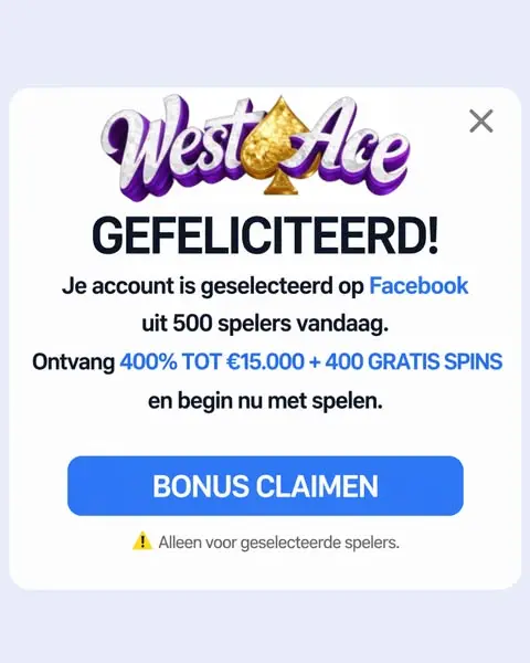 Кадр рекламы WestaceCasino