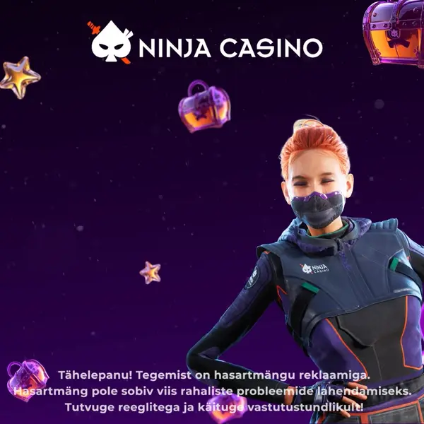 Кадр рекламы NinjaCasino Estonia