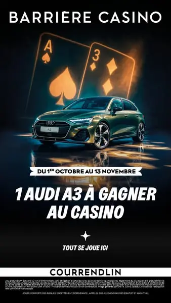 Кадр рекламы Casino Barrière Courrendlin