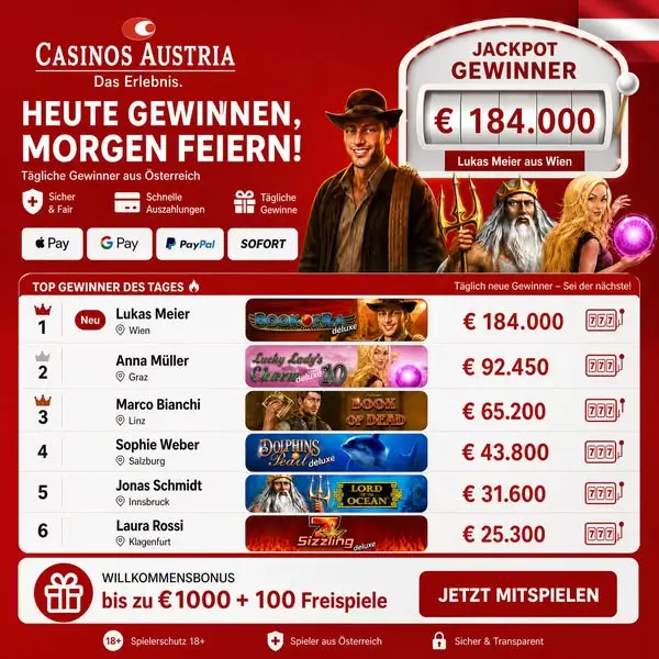 Кадр рекламы Casinos Austria