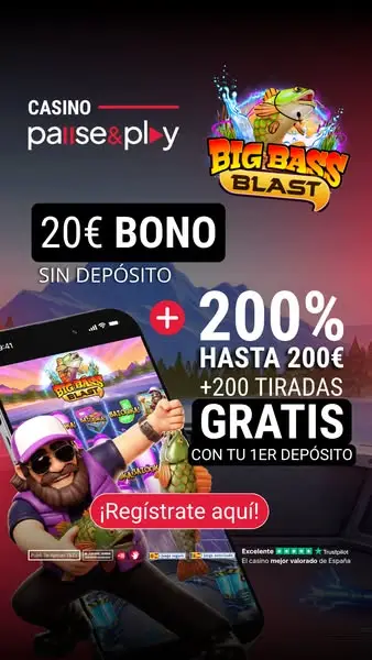 Кадр рекламы Casinopauseandplay.es