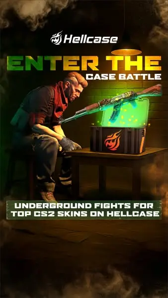 Кадр рекламы CS:GO Hellcase