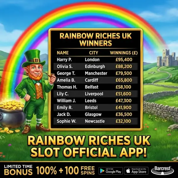 Кадр рекламы RainbowRiches App