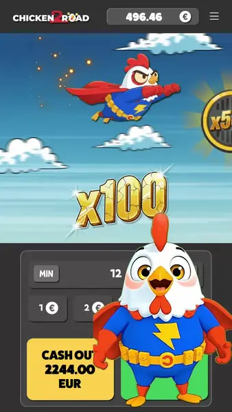 Кадр рекламы Chicken Road 2