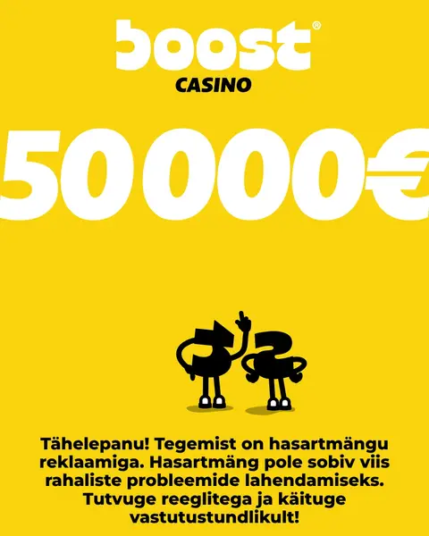 Кадр рекламы BoostCasino Estonia