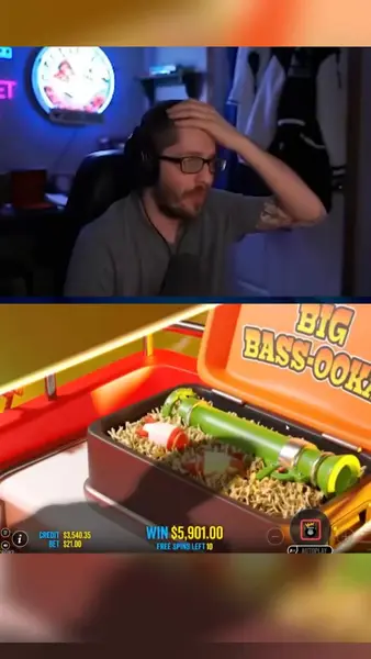 Кадр рекламы Big bass bonanza