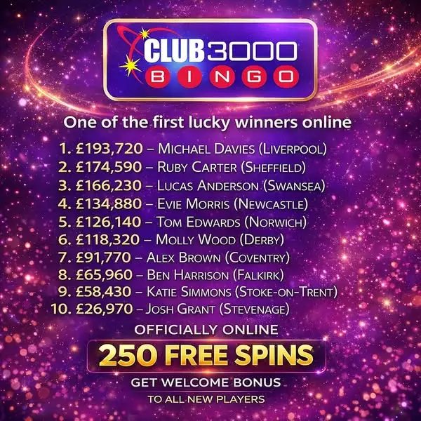 Кадр рекламы Club 3000 Bingo Online