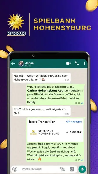 Кадр рекламы Casino Hohensyburg