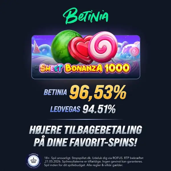 Кадр рекламы Betinia Danmark
