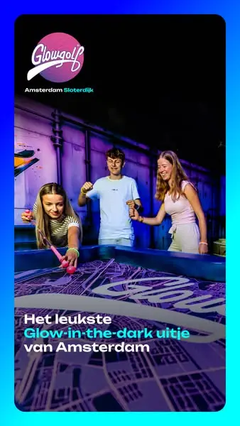 Кадр рекламы GlowGolf Amsterdam Sloterdijk