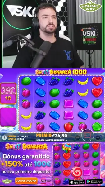 Кадр рекламы Sweet Bonanza