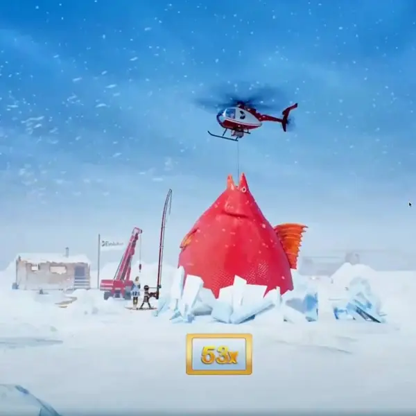 Кадр рекламы Ice Fishing Live