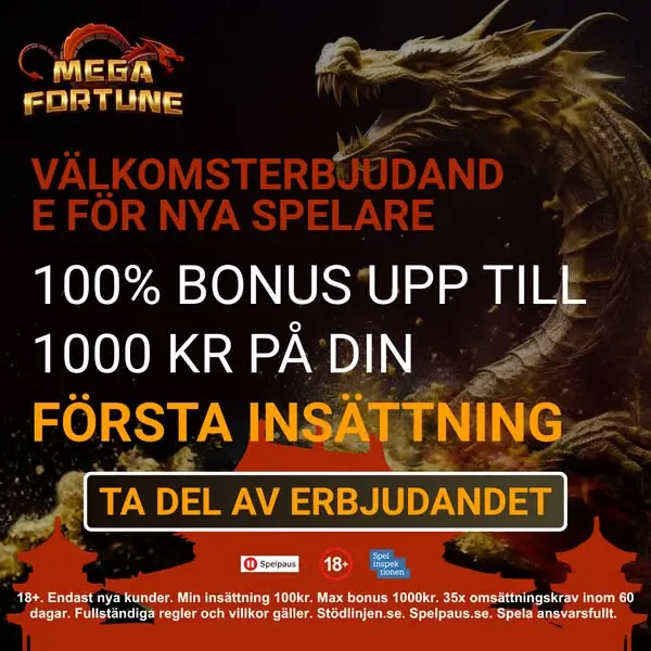 Кадр рекламы Mega Fortune
