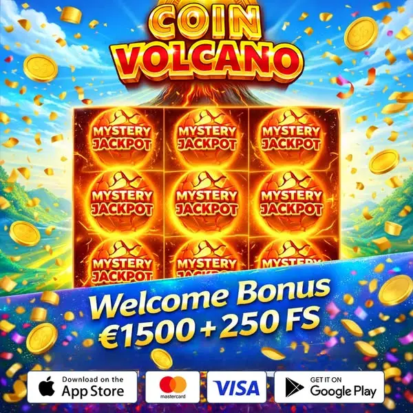 Кадр рекламы Coin Volcano