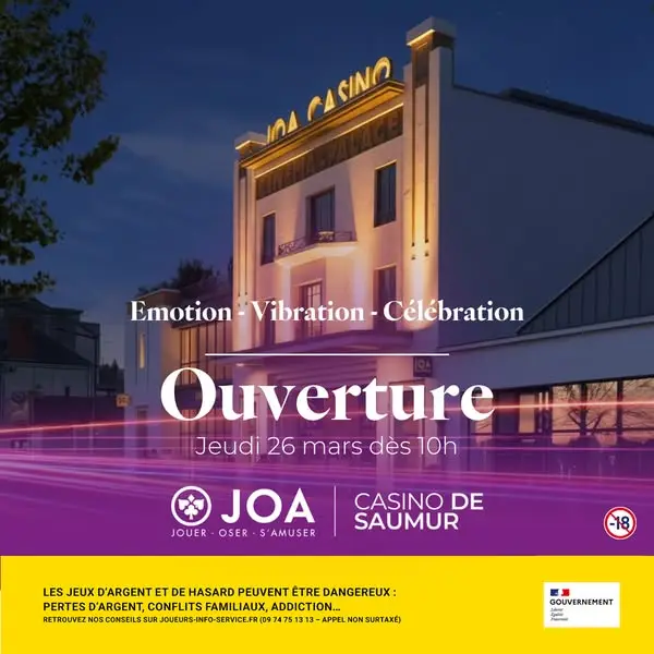 Кадр рекламы Casino JOA Saumur