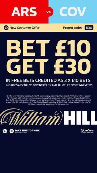 Кадр рекламы William Hill