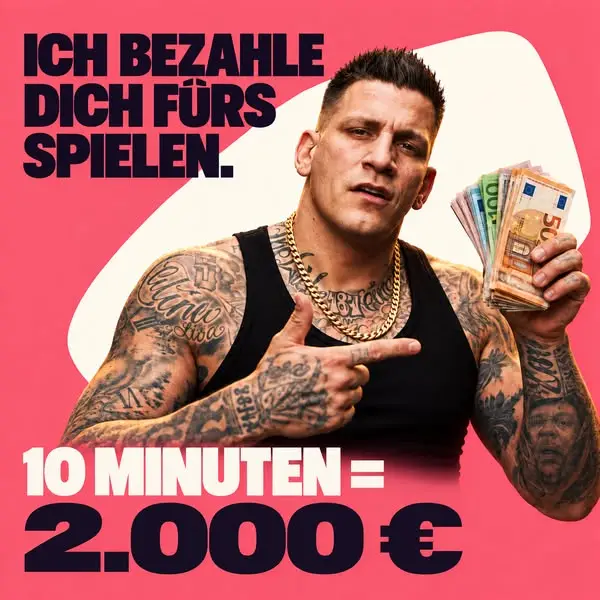 Кадр рекламы Gzuz Games