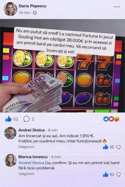 Кадр рекламы Top Slot