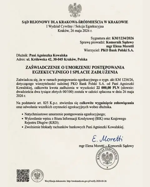 Кадр рекламы Agnieszka Kowalska