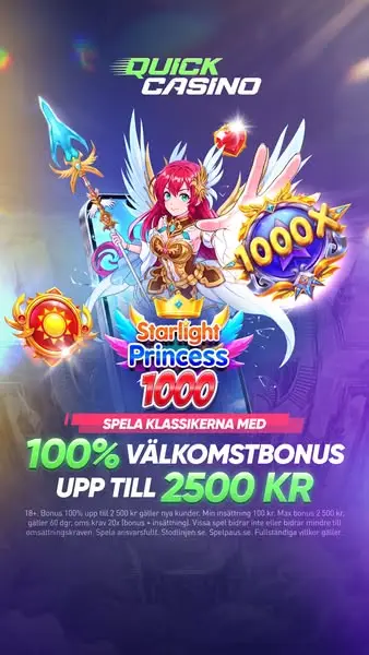 Кадр рекламы Quick Casino Sverige