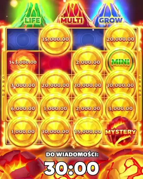 Кадр рекламы Coin Volcano Game