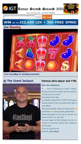 Кадр рекламы LuckySpin Old 