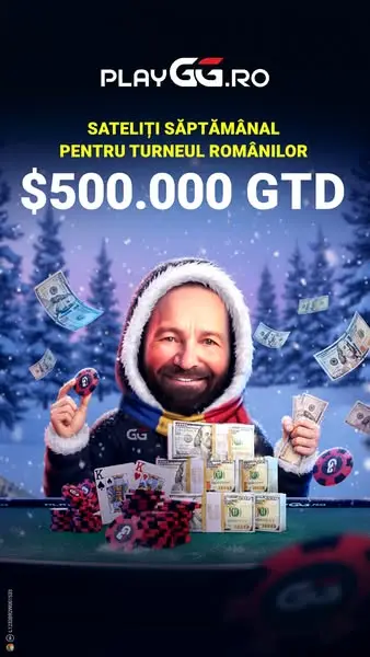 Кадр рекламы Play GG - Cel mai mare site de poker din lume