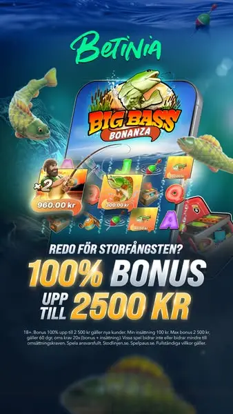 Кадр рекламы Betinia Sverige