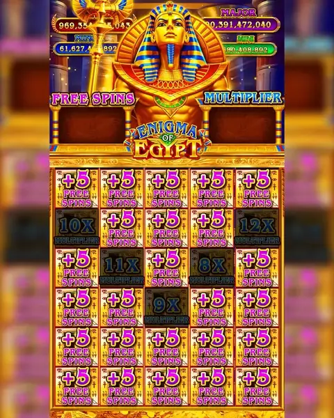 Кадр рекламы Enigma of Egypt Jackpot