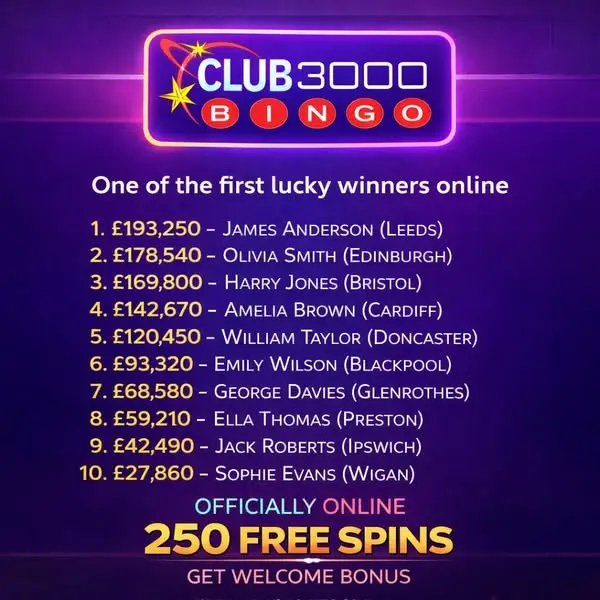 Кадр рекламы Club 3000 Bingo Online