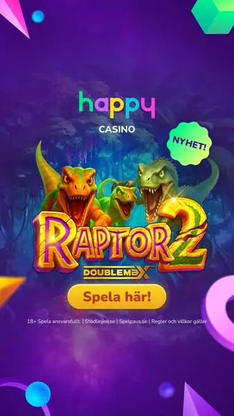 Кадр рекламы Happycasino.se