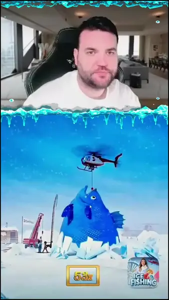 Кадр рекламы Ice Fishing Win