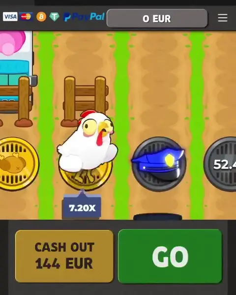 Кадр рекламы Chiken Road