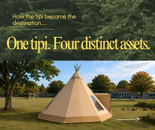 Кадр рекламы The Tipi Company