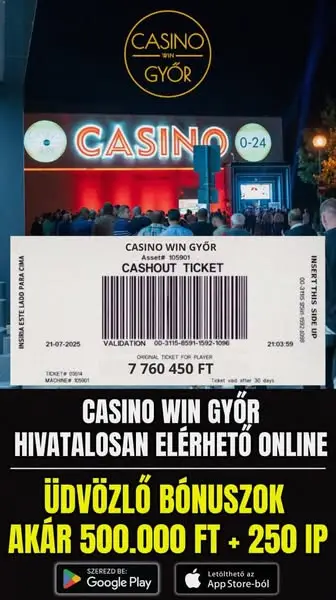 Кадр рекламы Casino Win Győr