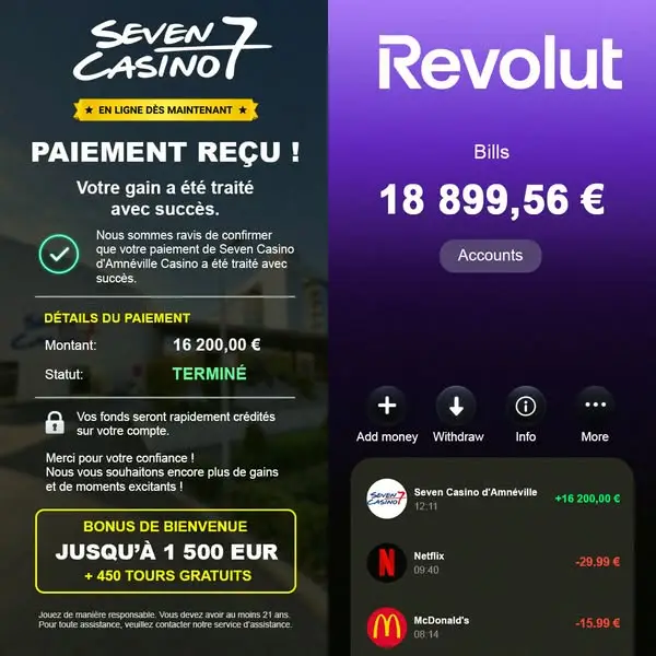 Кадр рекламы Seven Casino d’Amnéville Actualités