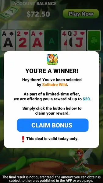 Кадр рекламы Solitaire Master - Classic