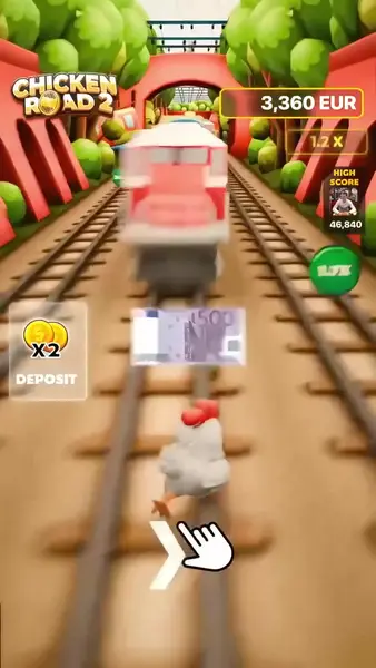 Кадр рекламы Chicken road