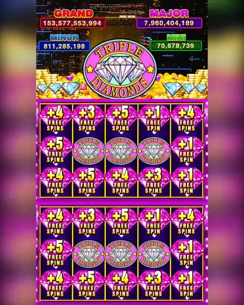 Кадр рекламы Triple Diamond Game