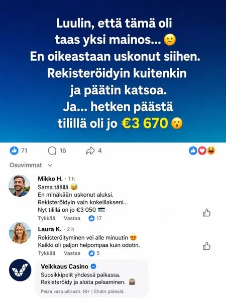 Кадр рекламы Parhaat Pelit