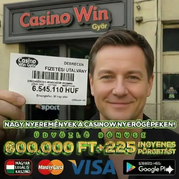 Кадр рекламы Casino Win Győr